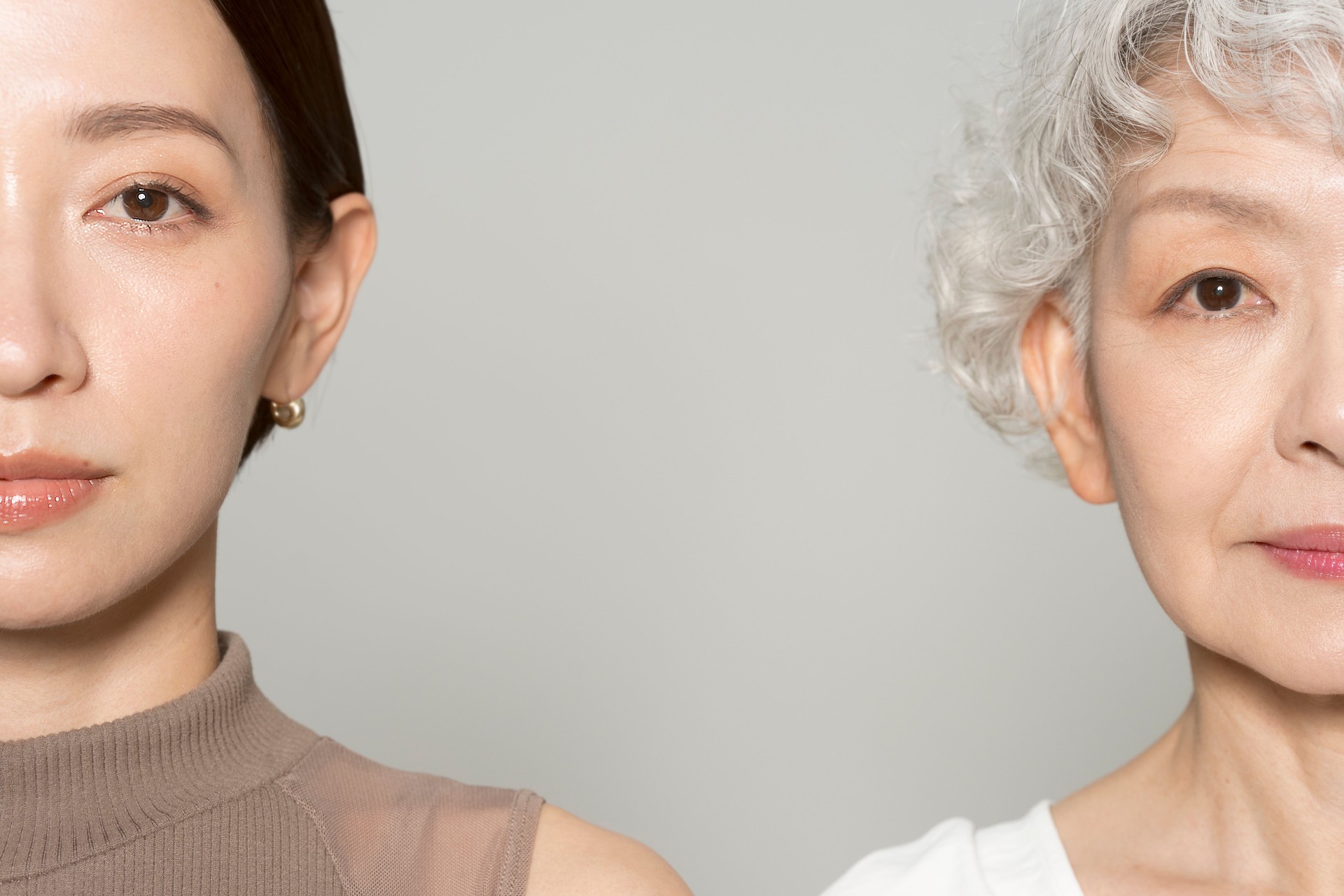 Two Asian women's faces.